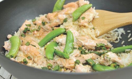 One-Pot Salmon With Rice